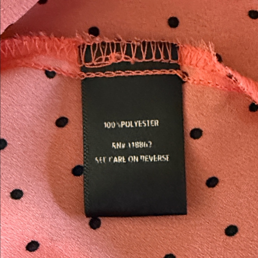 Torrid Sophie Coral And Black Dotted V Neck Cami - Picture 6 of 6